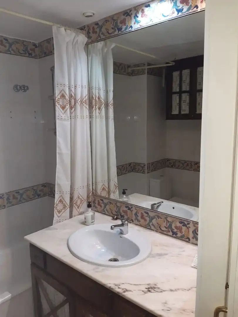 Baño de Piso de alquiler en Sevilla con Aire acondicionado, Amueblado y Horno