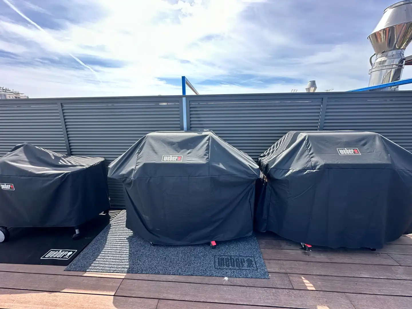 Terraza de Piso de alquiler en Barcelona con Aire acondicionado, Calefacción y Parquet