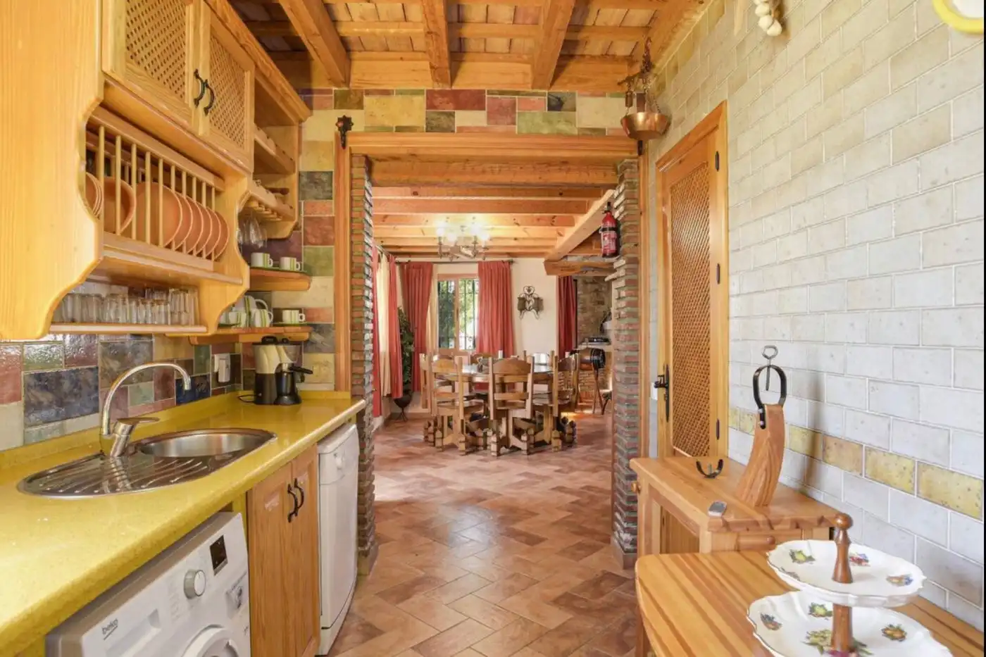 Cocina de Finca rústica en venta en Vejer de la Frontera con Aire acondicionado, Jardín privado y Terraza