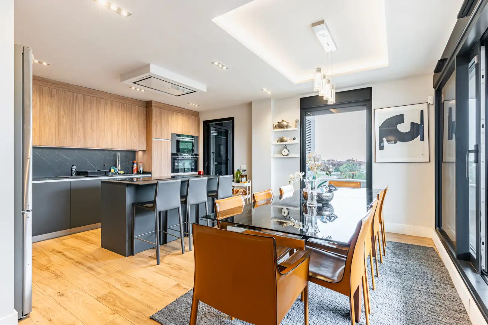 Cocina de Ático en venta en Las Rozas de Madrid con Aire acondicionado, Calefacción y Jardín privado