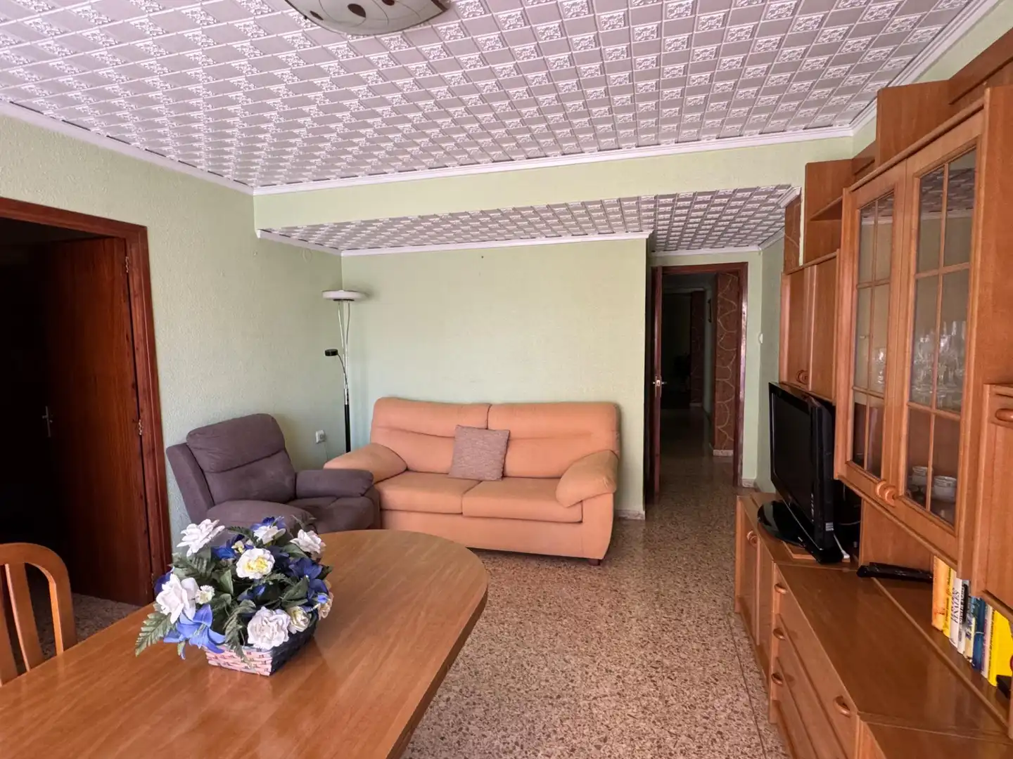 Sala de estar de Piso en venta en Algemesí con Aire acondicionado, Trastero y Amueblado