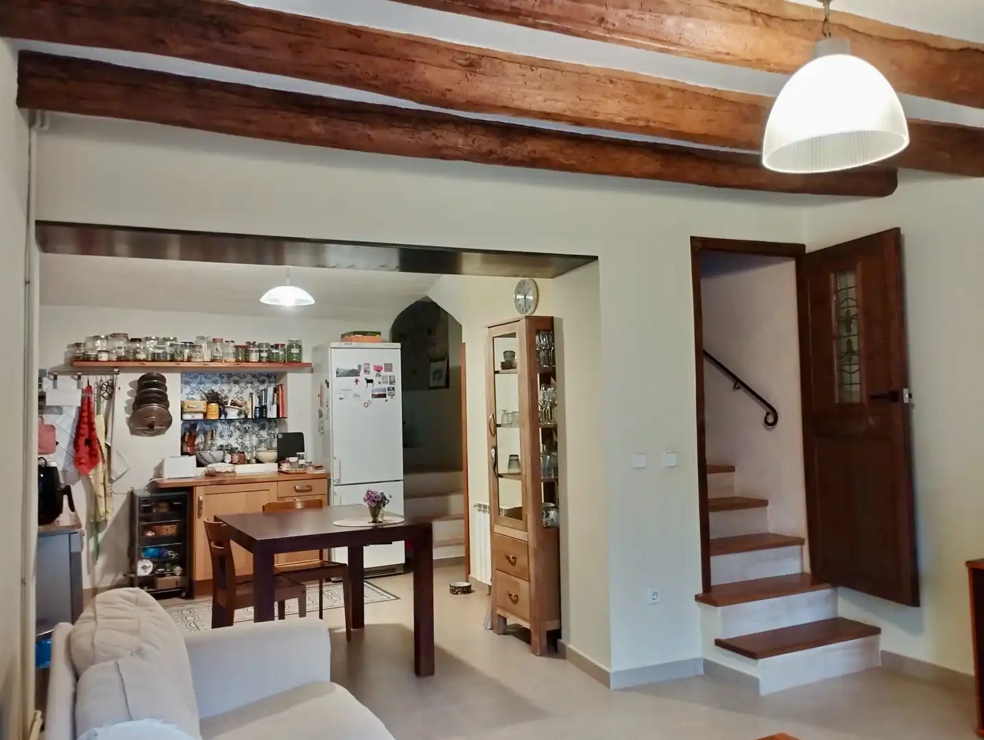 Kitchen of Single-family semi-detached for sale in Flaçà  with Air Conditioner, Heating and Private garden