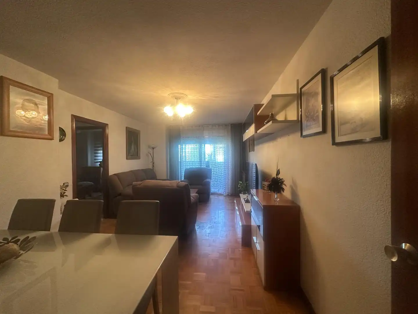 Living room of Flat for sale in Madrid  with Heating, Terrace and Furnished
