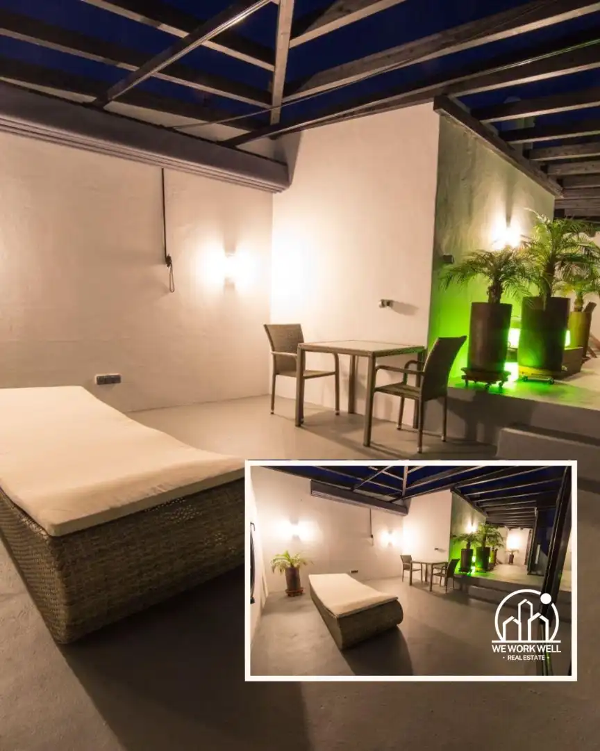 Terrassa de Casa o xalet en venda en La Oliva amb Aire condicionat, Jardí privat i Parquet
