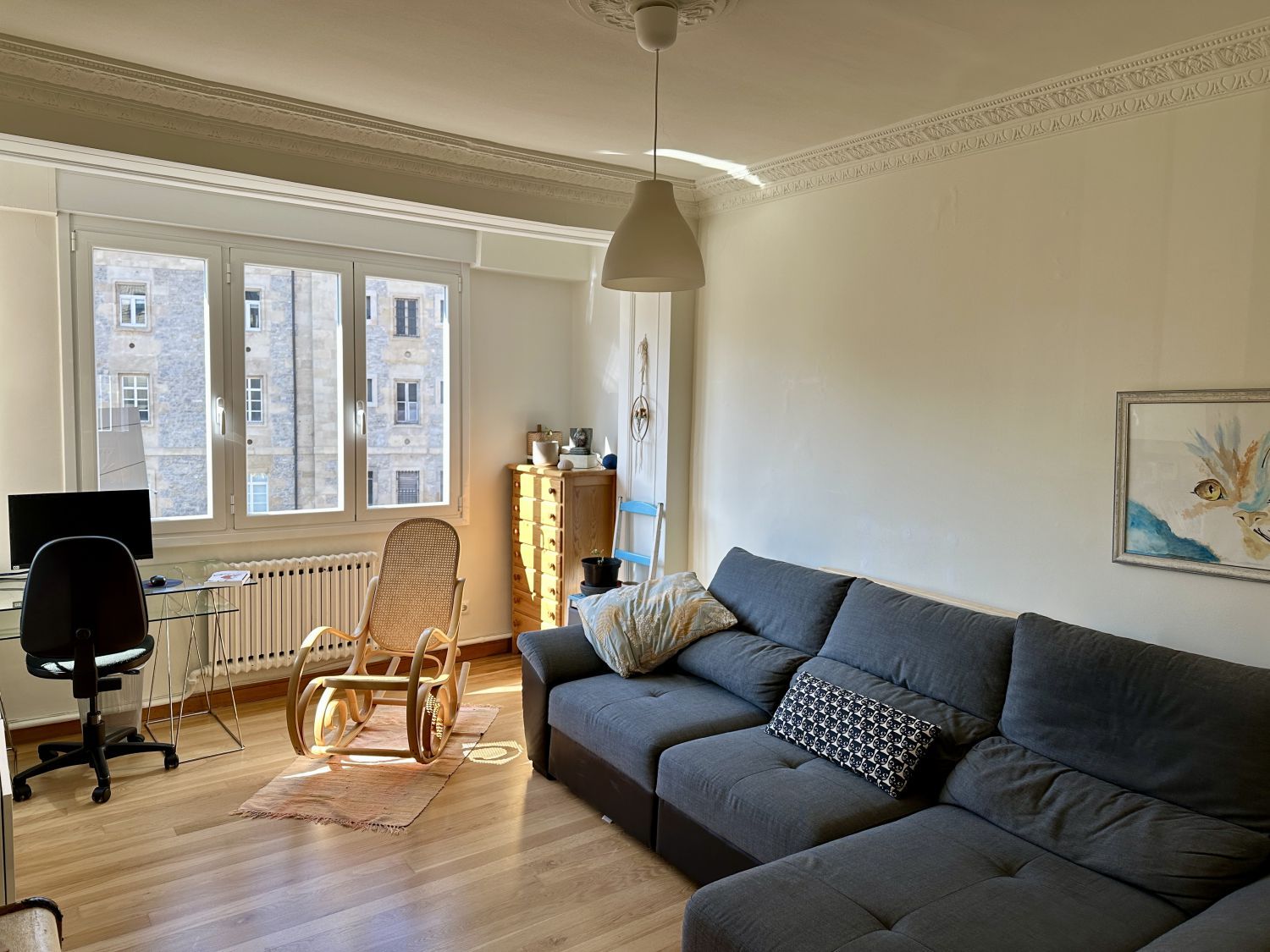 Sala d'estar de Pis en venda en Vitoria - Gasteiz amb Calefacció, Parquet i Terrassa