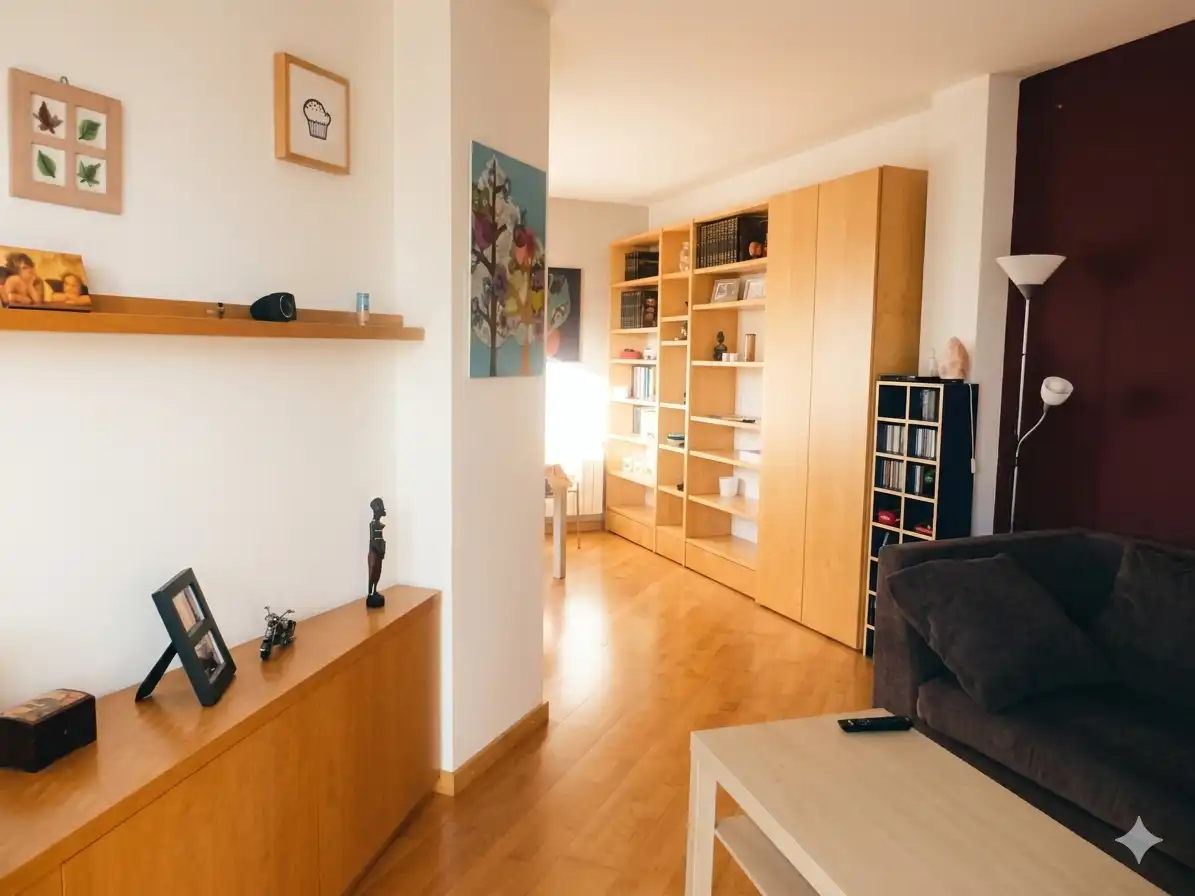 Sala d'estar de Àtic en venda en Vilafranca del Penedès amb Aire condicionat, Calefacció i Traster