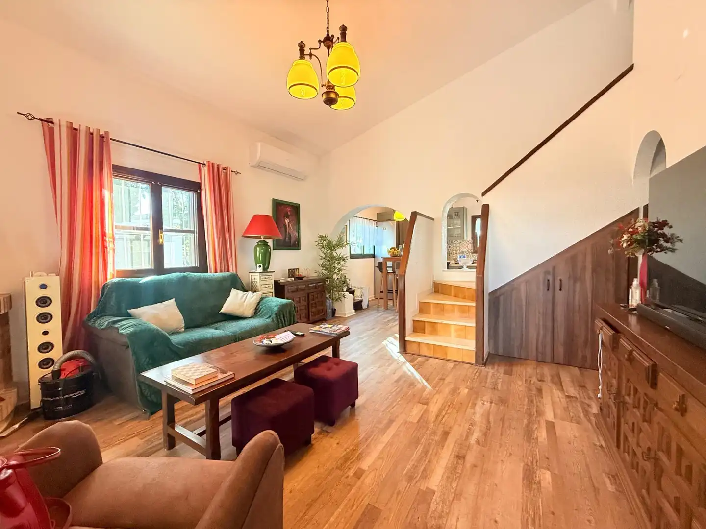 Sala de estar de Casa o chalet en venta en L'Ampolla con Calefacción, Jardín privado y Terraza