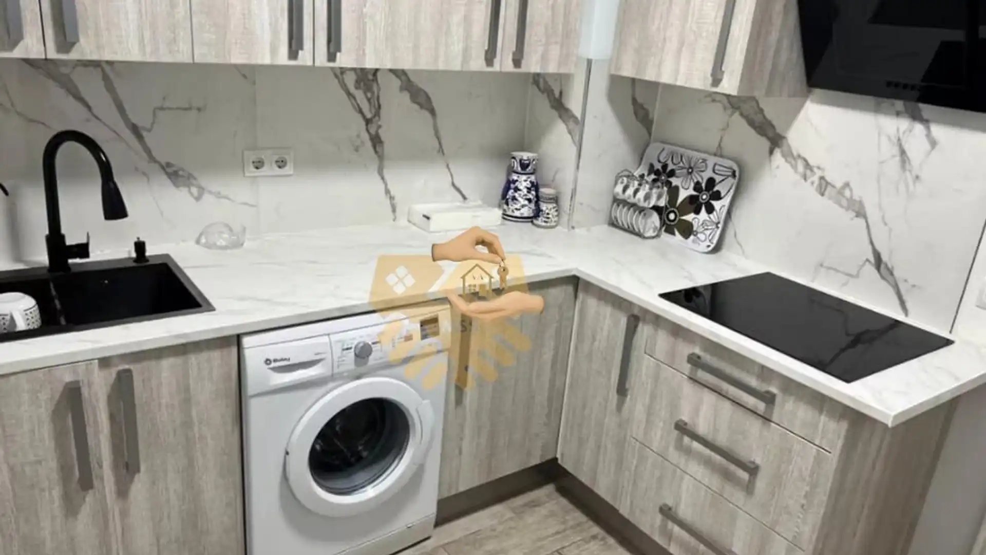 Kitchen of Flat for sale in Salamanca Capital  with Heating and Furnished