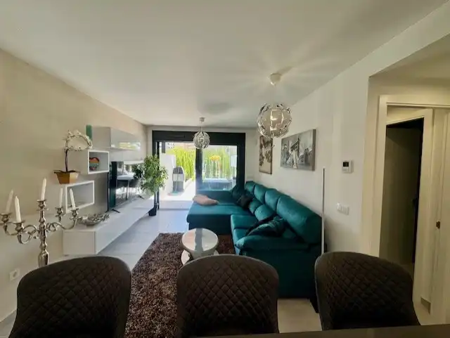 Living room of Flat for sale in Sant Llorenç des Cardassar  with Air Conditioner, Terrace and Furnished