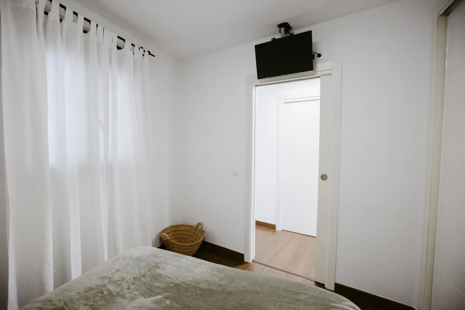Bedroom of Apartments for rent in Calpe / Calp  with Air Conditioner, Heating and Parquet flooring