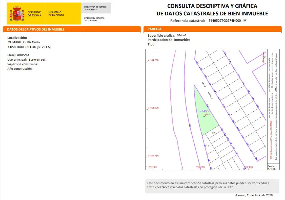 Terreny residencial en venda a Calle Murillo 107, imagen 7