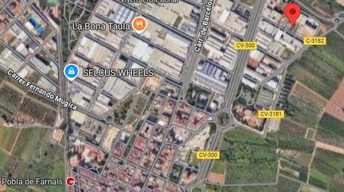 Terreno industrial 1384m2 en la Pobla de Farnals
