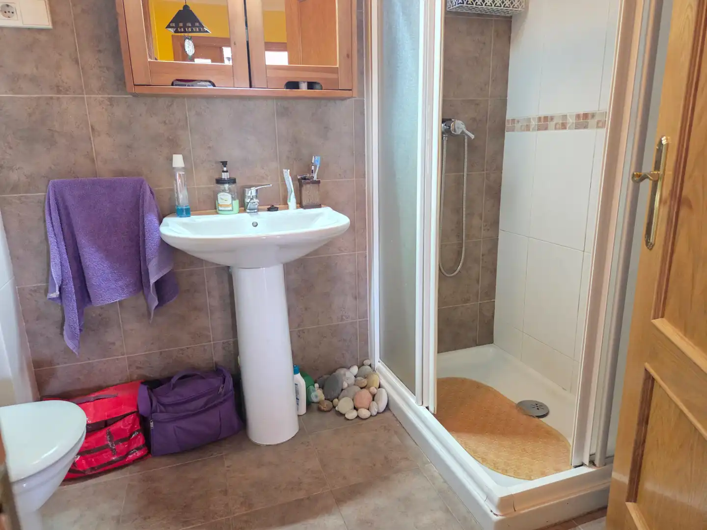 Bathroom of Flat for sale in Barreiros  with Terrace, Storage room and Furnished