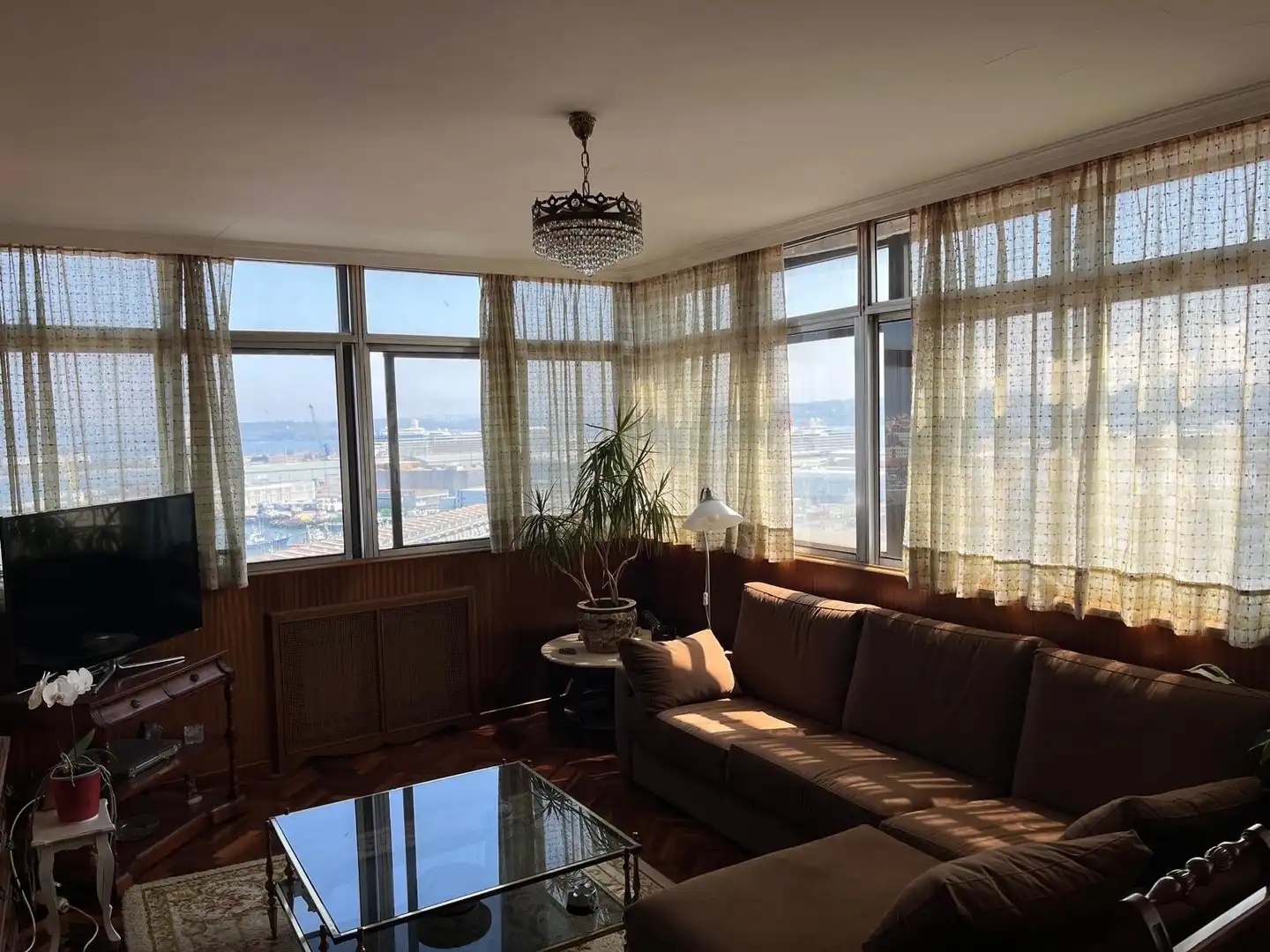 Sala de estar de Piso en venta en A Coruña Capital  con Calefacción, Terraza y Trastero