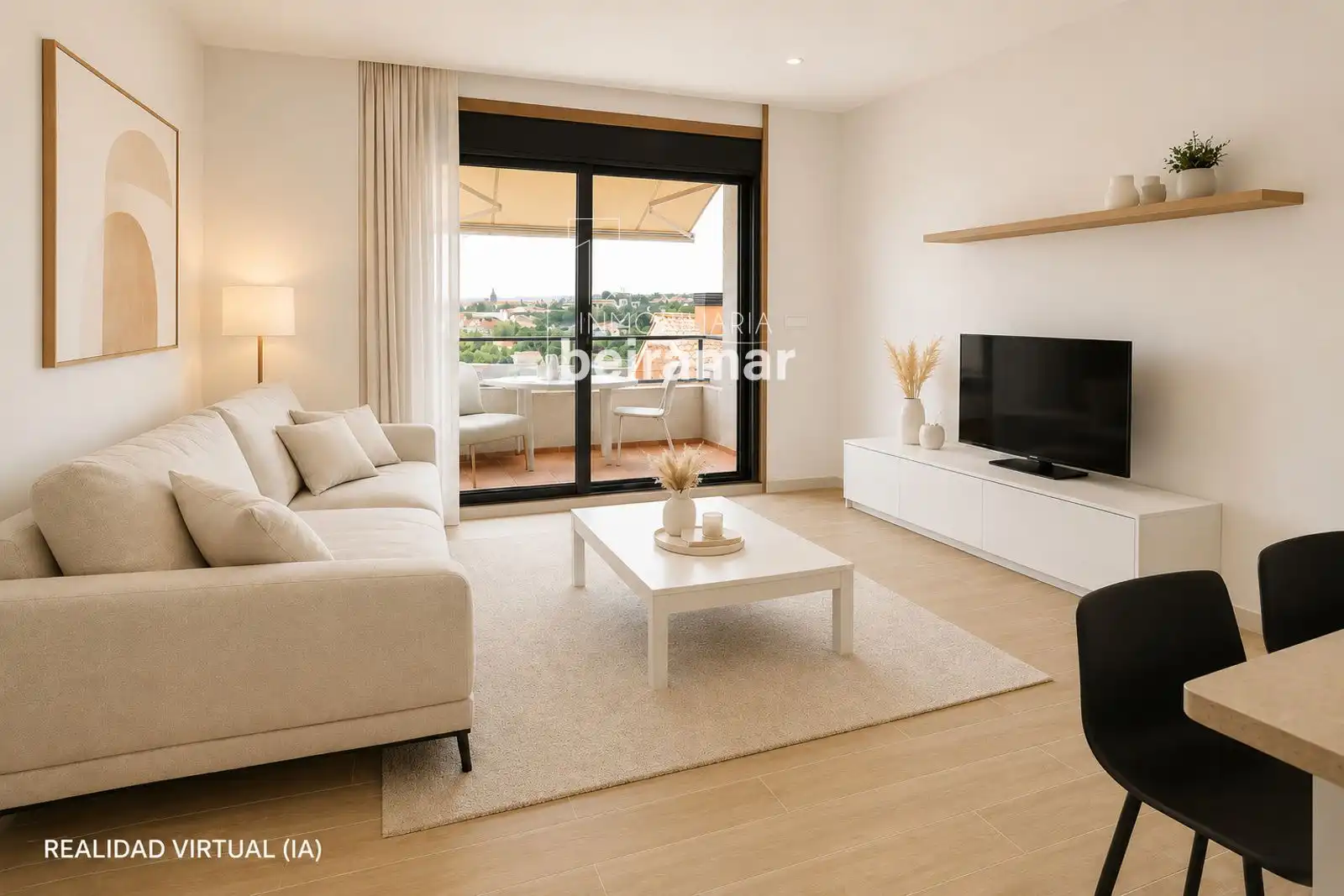 Sala de estar de Piso en venta en Ribeira con Calefacción