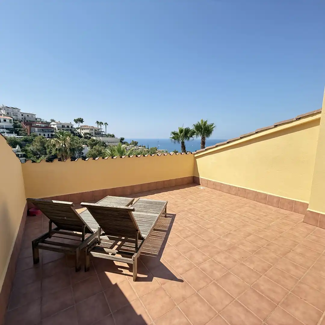 Terrassa de Casa adosada en venda en Sitges amb Calefacció, Jardí privat i Parquet
