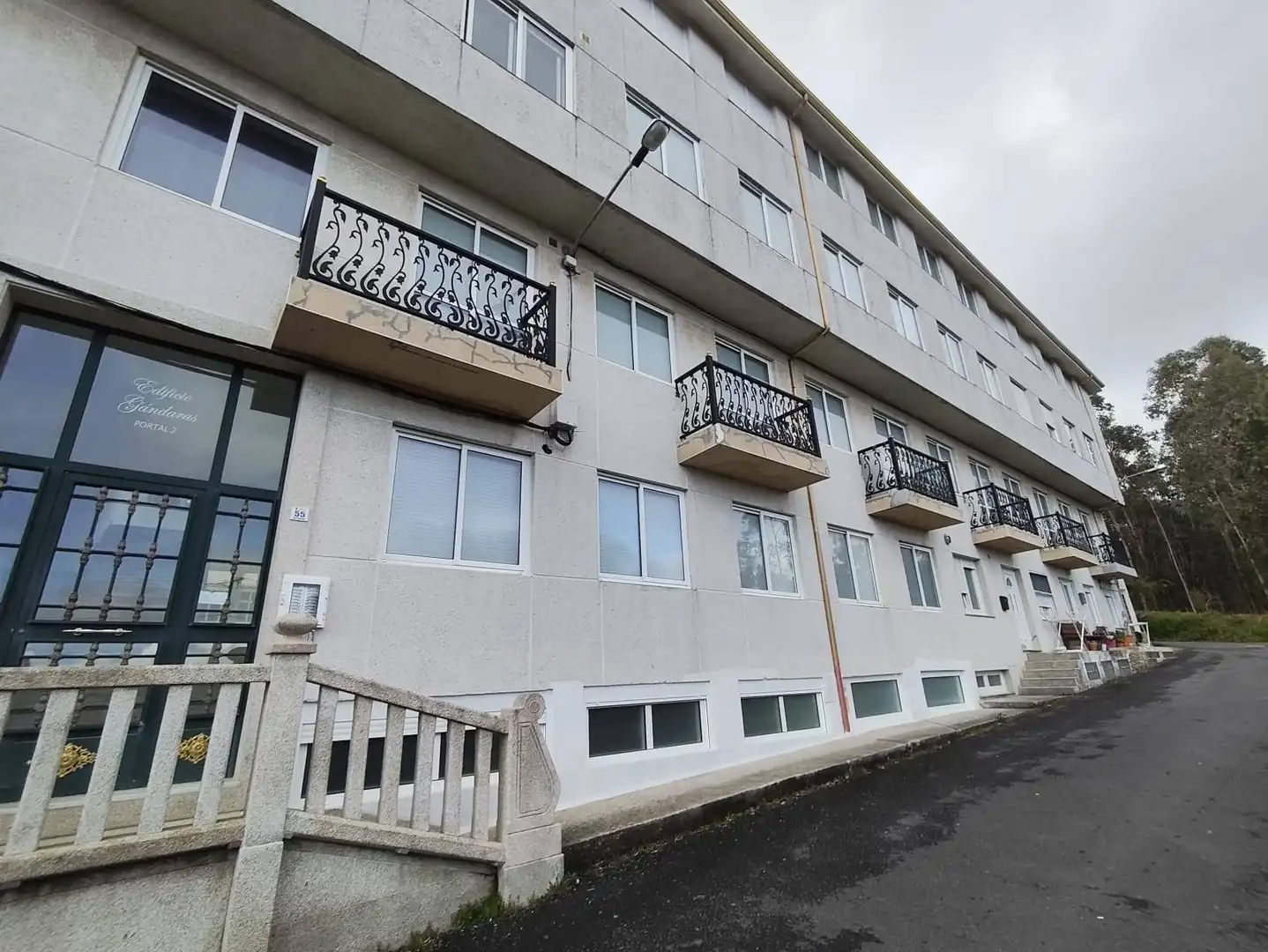 Exterior view of Flat for sale in Fisterra  with Furnished