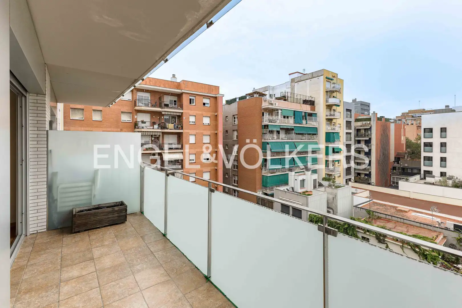 Terraza de Piso de alquiler en Barcelona con Aire acondicionado, Calefacción y Parquet