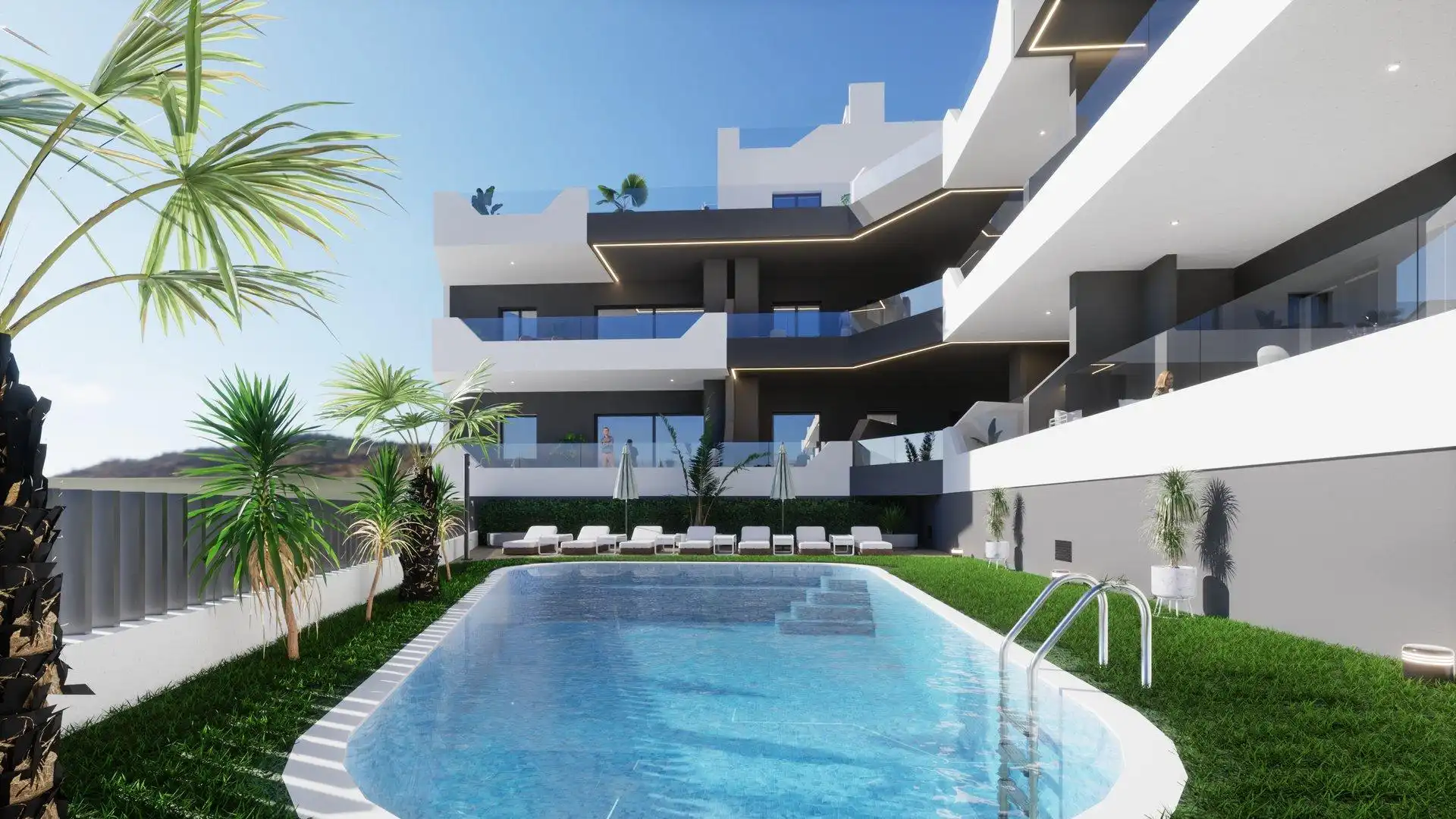 Schwimmbecken von Wohnung zum Verkauf in Benijófar mit Gemeinschaftspool