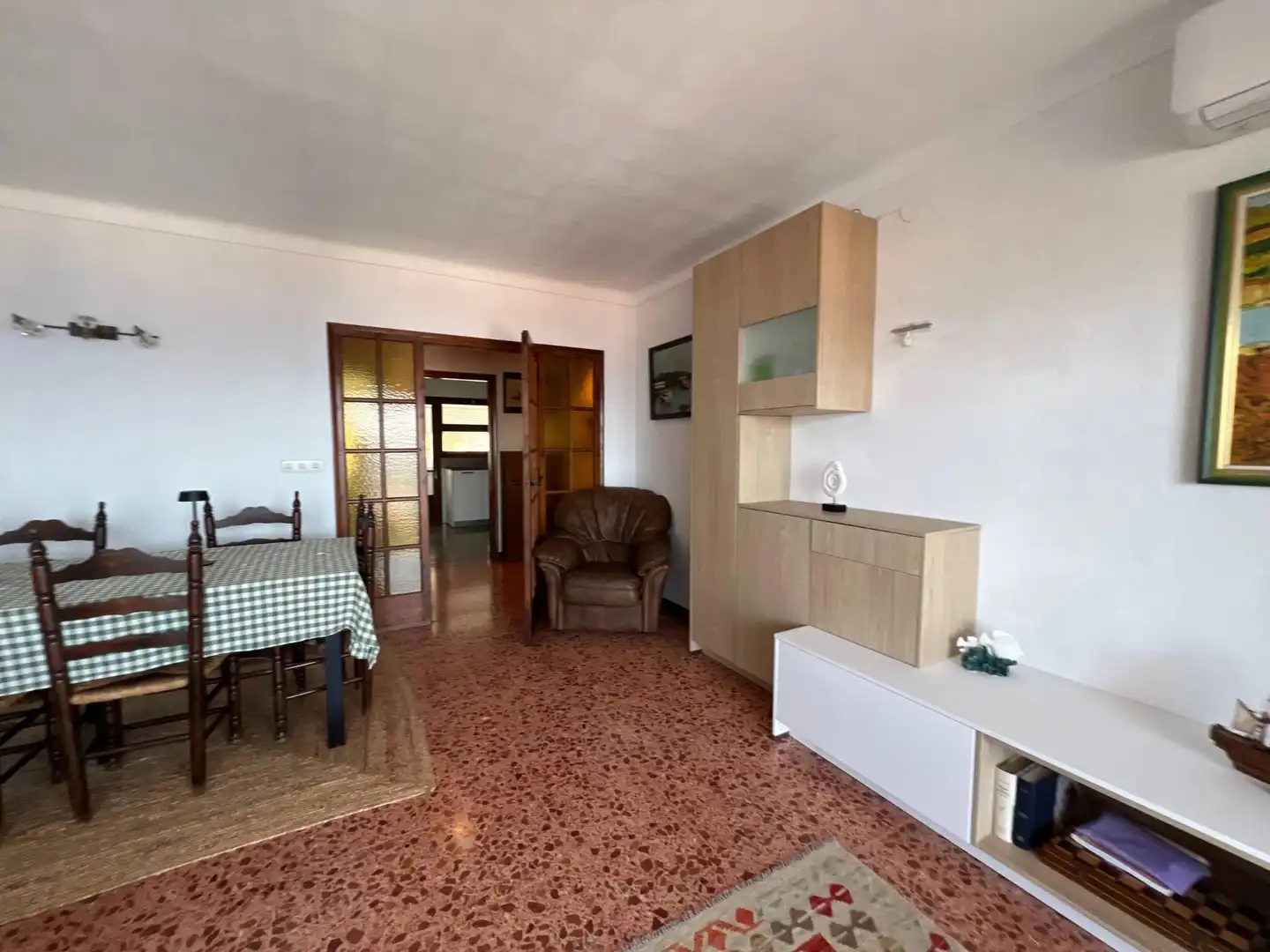Living room of Flat for sale in Roses  with Terrace and Furnished