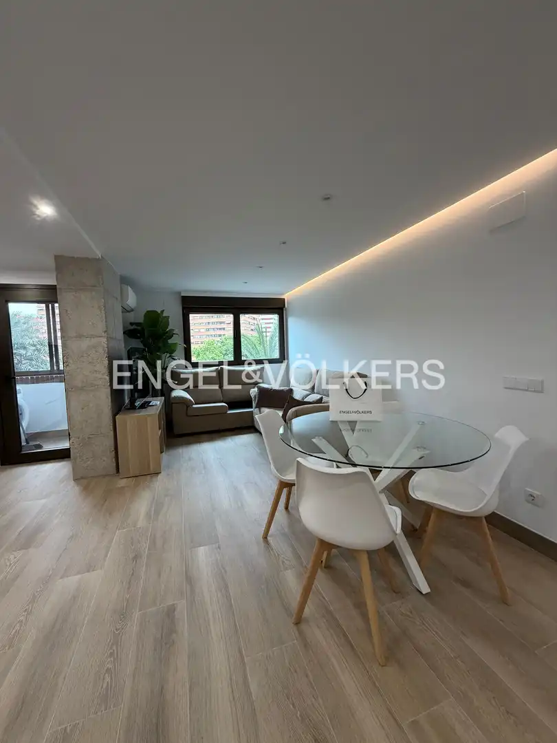 Sala de estar de Piso de alquiler en Valencia con Aire acondicionado, Calefacción y Balcón