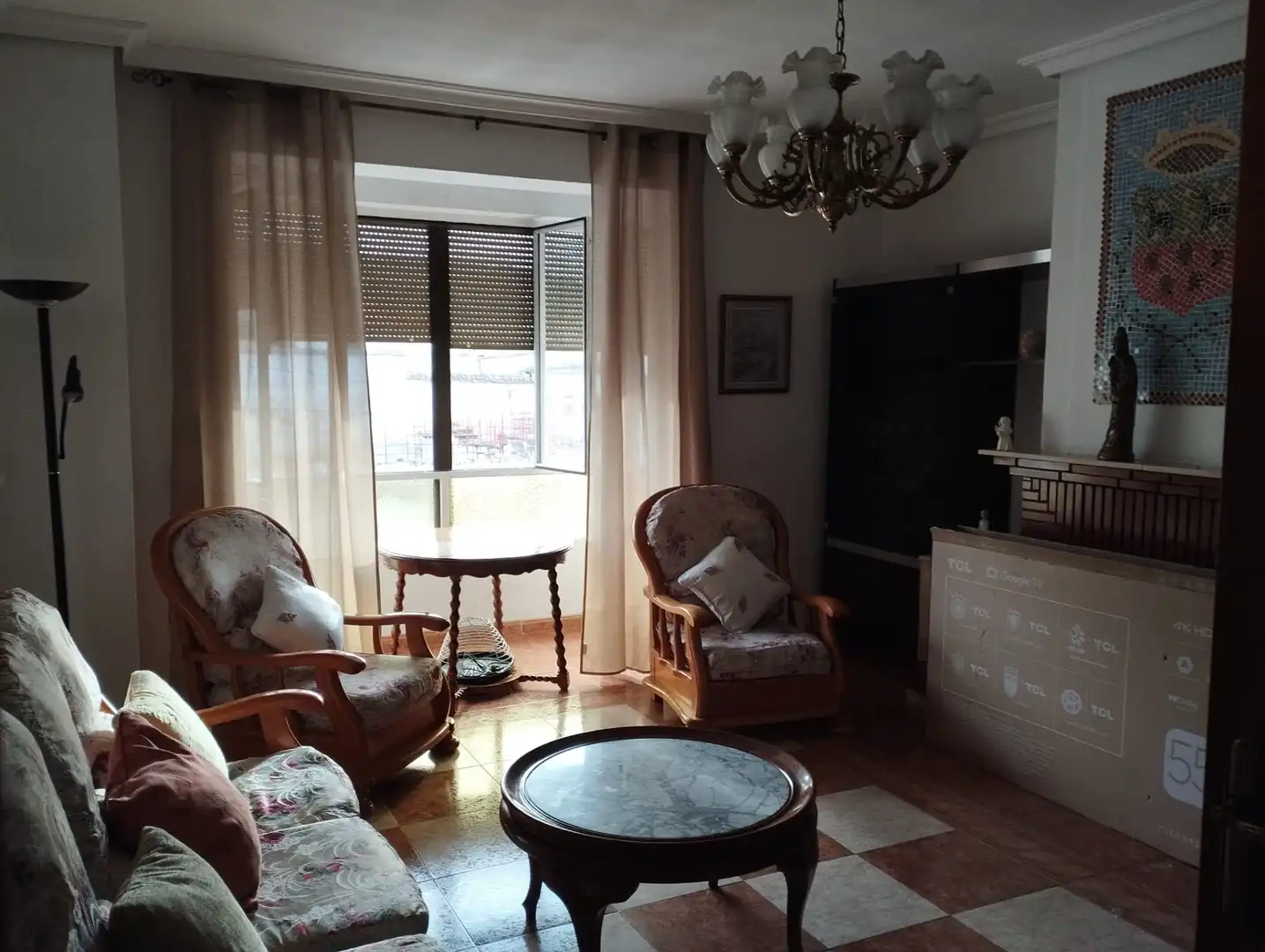 Living room of Flat for sale in Cabra  with Storage room, Furnished and TV