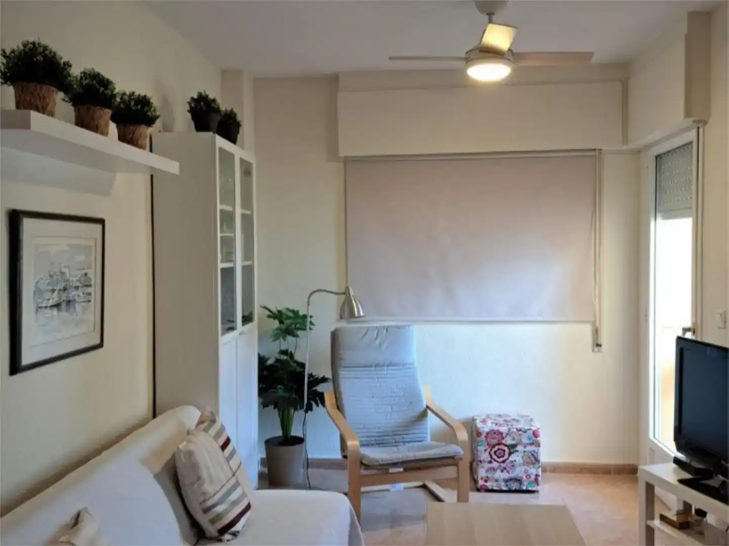 Living room of Flat for rent in La Manga del Mar Menor  with Air Conditioner, Private garden and Swimming Pool
