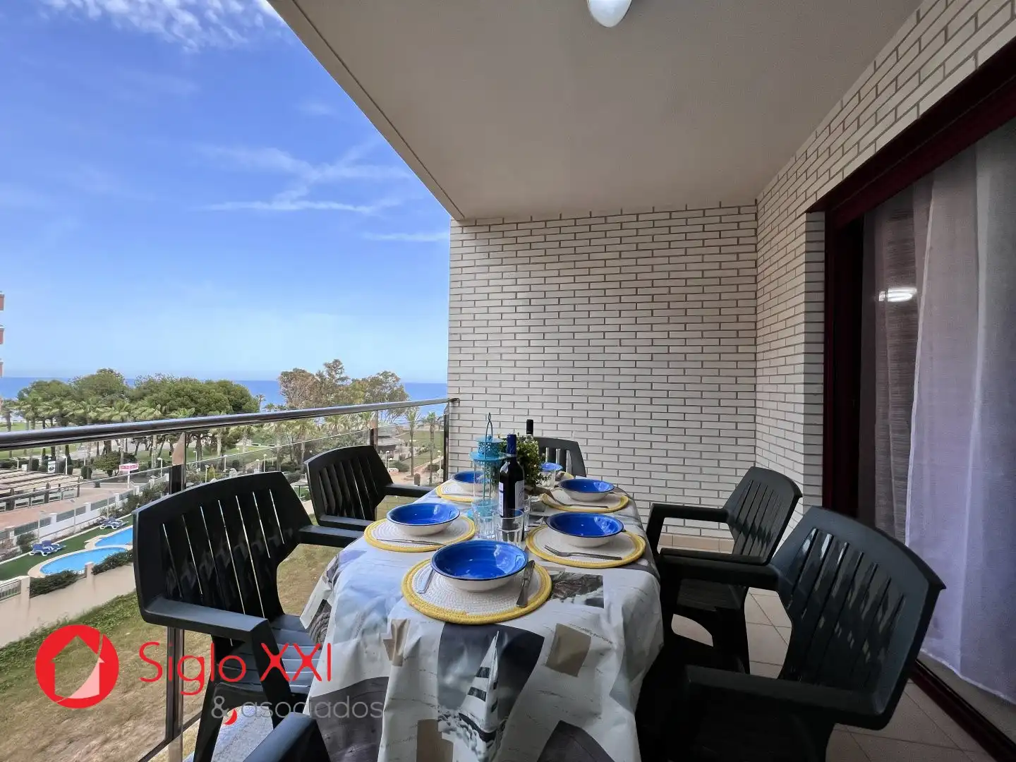 Terrace of Flat for sale in Oropesa del Mar / Orpesa  with Air Conditioner, Heating and Terrace