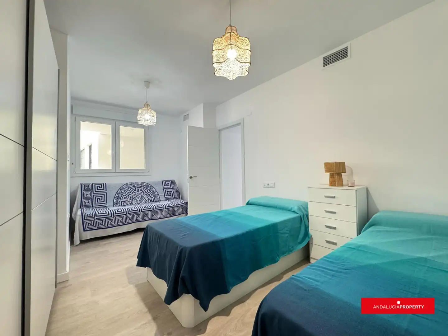 Schlafzimmer von Wohnung zur Miete in Sorvilán mit Klimaanlage, Heizung und Privatgarten