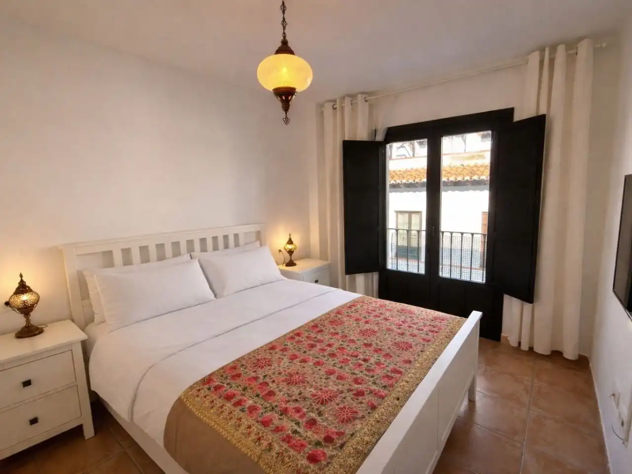 Schlafzimmer von Wohnung zur Miete in Vélez de Benaudalla mit Klimaanlage