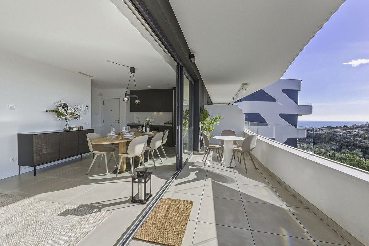 Terrace of Apartment for sale in Benalmádena  with Air Conditioner, Furnished and Sauna