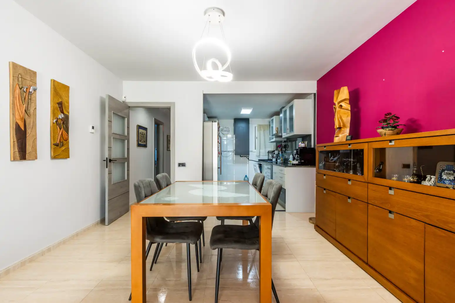 Dining room of Flat for sale in Terrassa  with Air Conditioner, Heating and Parquet flooring