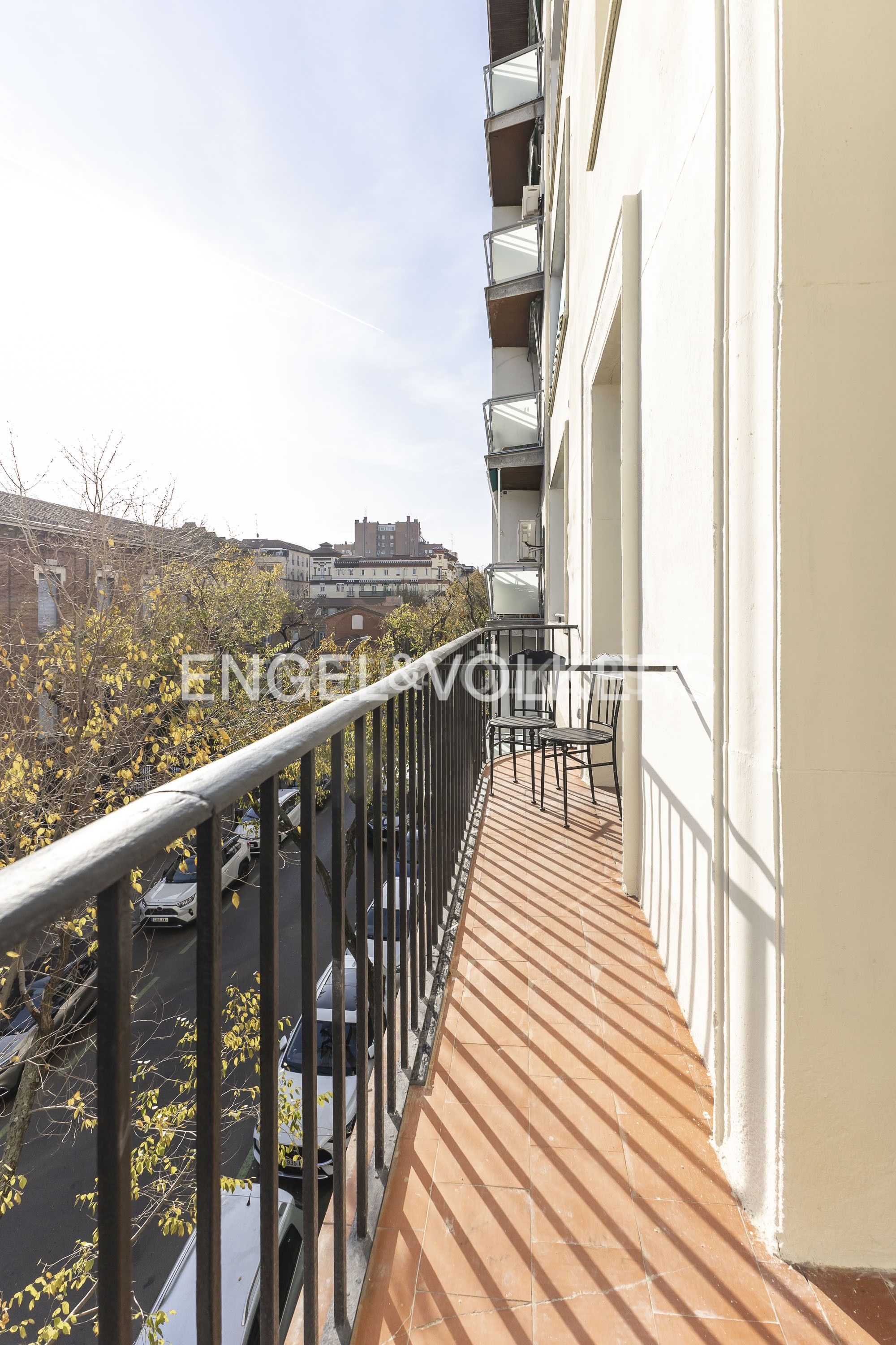 Balcony of Flat for sale in  Madrid Capital  with Air Conditioner, Heating and Terrace