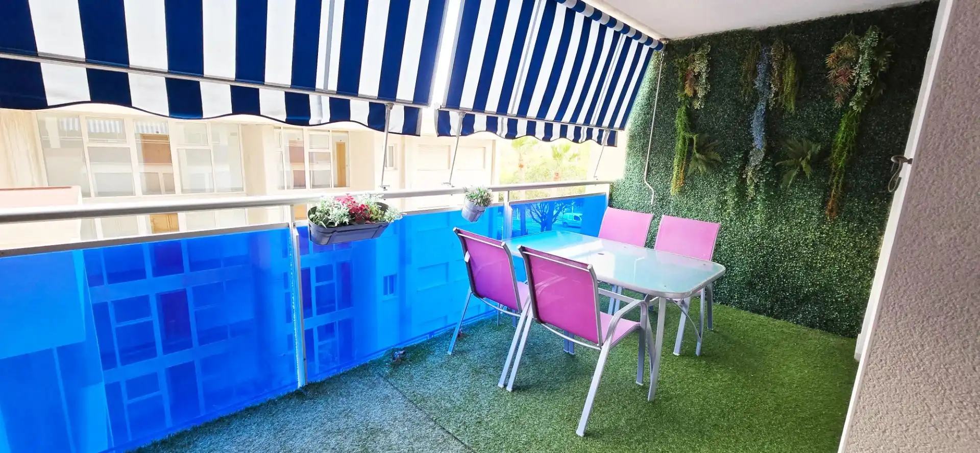 Terrasse von Wohnungen zur Miete in Villajoyosa / La Vila Joiosa mit Klimaanlage, Privatgarten und Terrasse