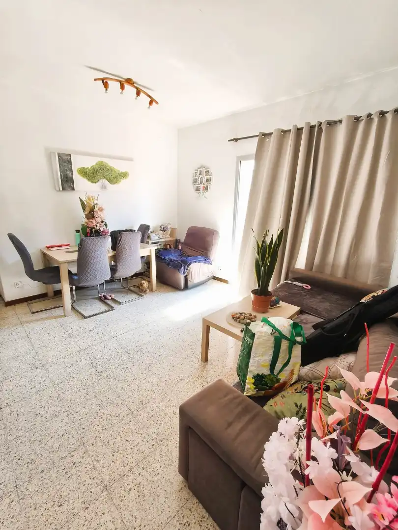 Living room of Flat for sale in Barcelona  with Parquet flooring, Terrace and Balcony