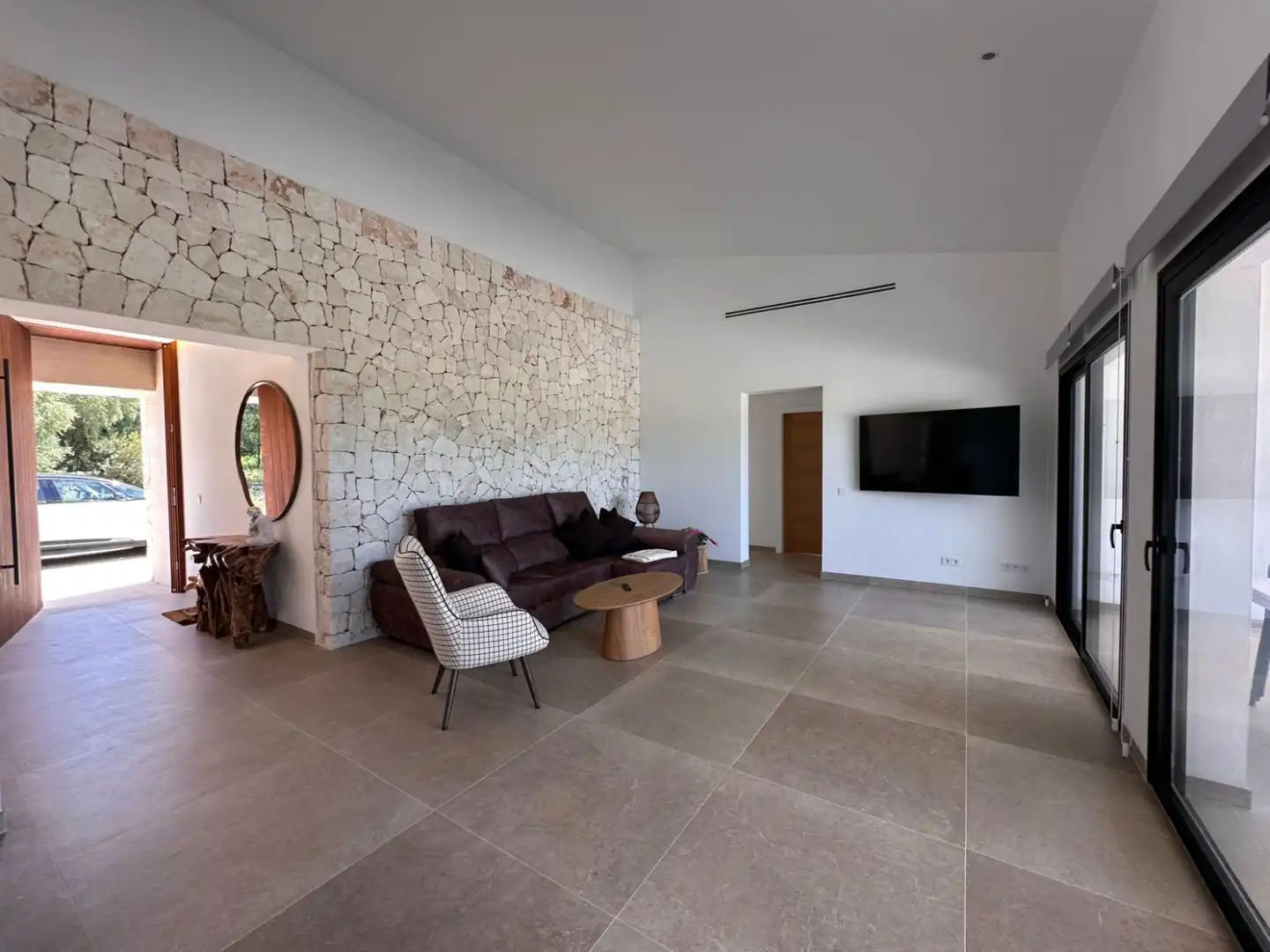 Sala de estar de Casa o chalet de alquiler en Muro con Aire acondicionado, Calefacción y Jardín privado