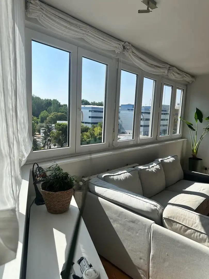 Balcony of Flat for sale in Madrid  with Air Conditioner, Parquet flooring and Storage room