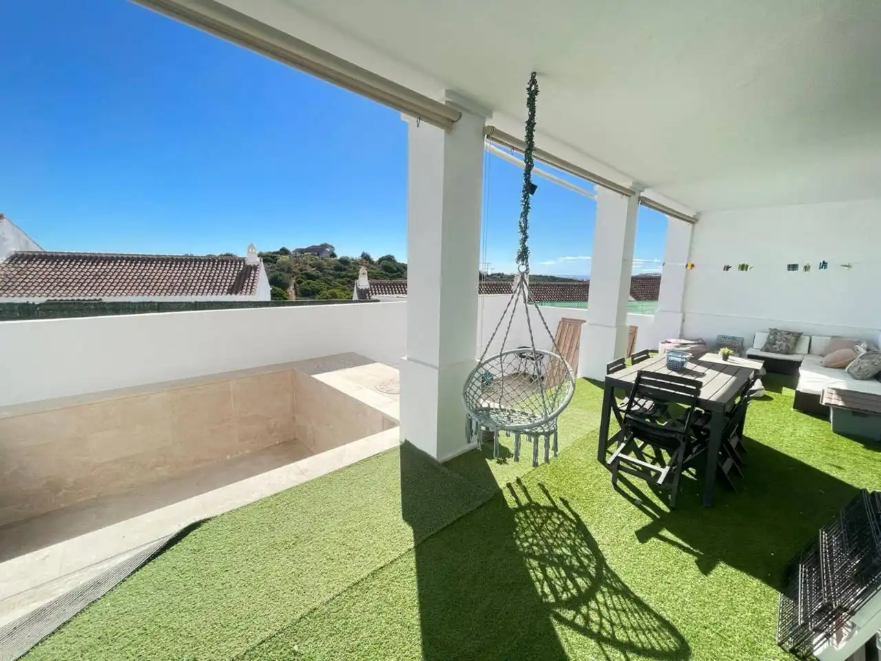 Terraza de Casa adosada en venta en Casares con Jardín privado, Terraza y Piscina