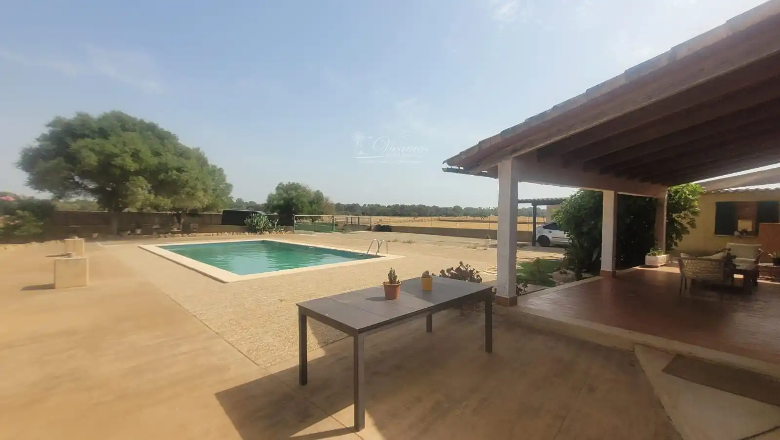 Exterior view of Houses for rent in Santa Eugènia  with Air Conditioner and Swimming Pool