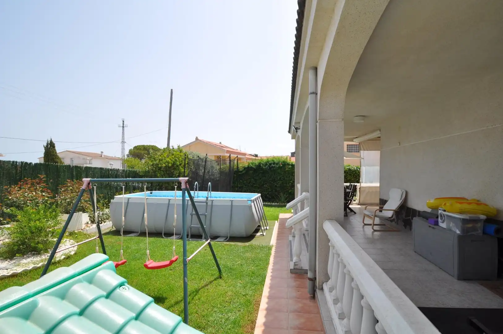 Schwimmbecken von Haus oder Chalet zum Verkauf in La Ràpita mit Privatgarten, Terrasse und Schwimmbad