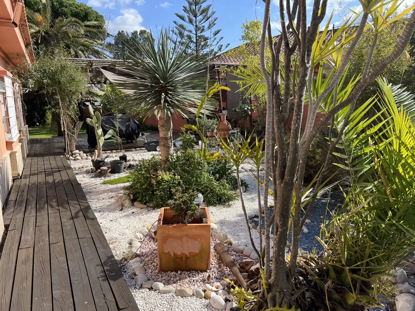 Jardí de Casa o xalet en venda en El Puerto de Santa María amb Aire condicionat, Jardí privat i Parquet