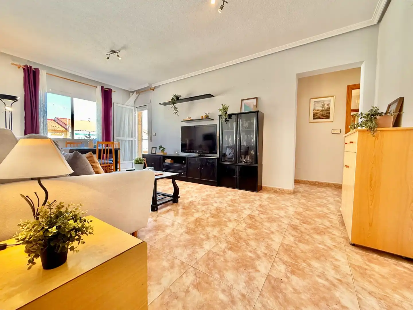 Sala d'estar de Casa o xalet en venda en San Pedro del Pinatar amb Jardí privat, Terrassa i Rentadora
