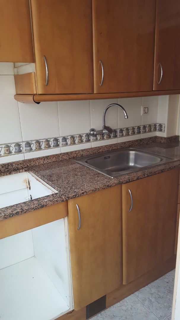 Kitchen of Flat for sale in Badalona  with Parquet flooring and Alarm