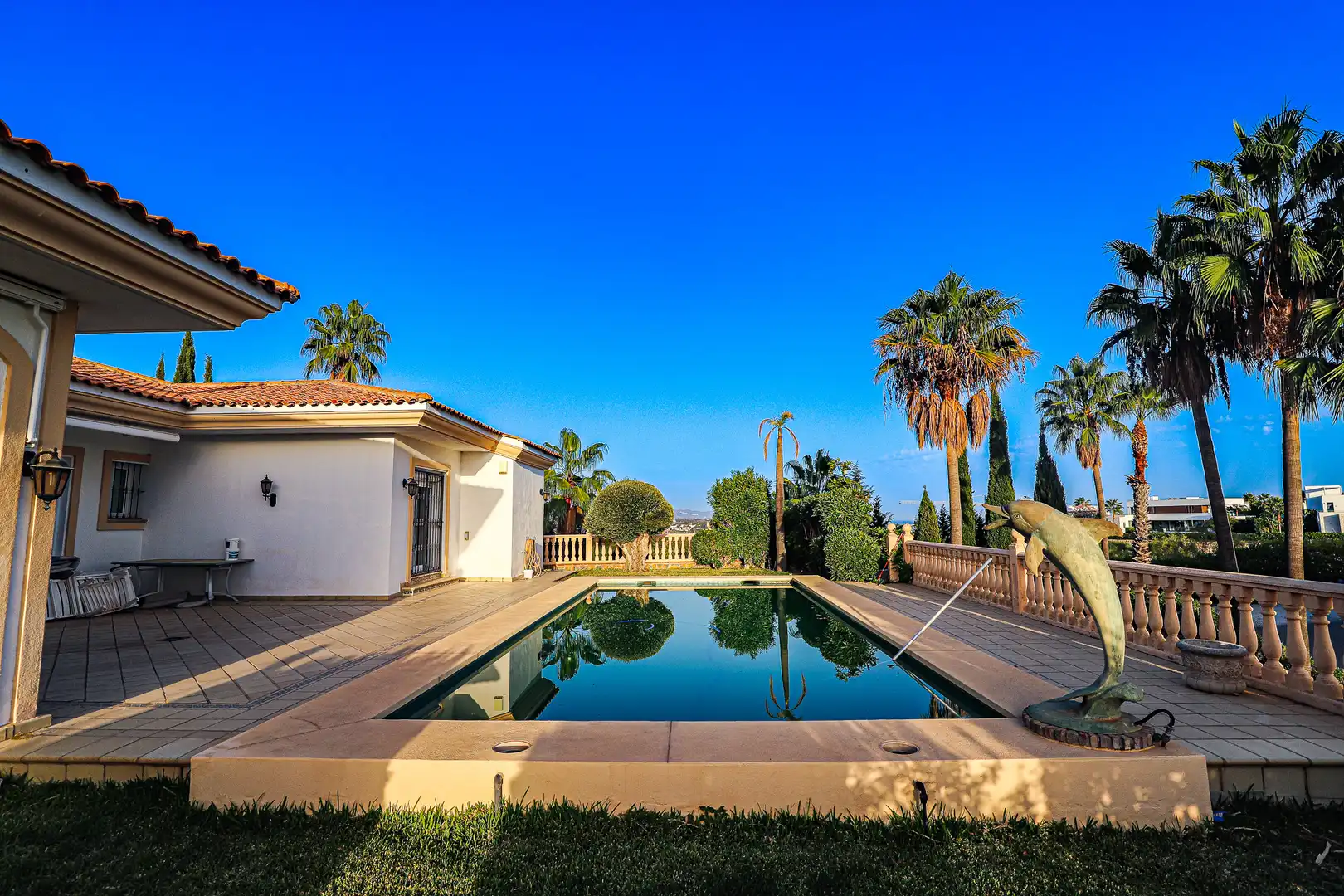Piscina de Casa o chalet de alquiler en Benahavís con Aire acondicionado, Calefacción y Terraza