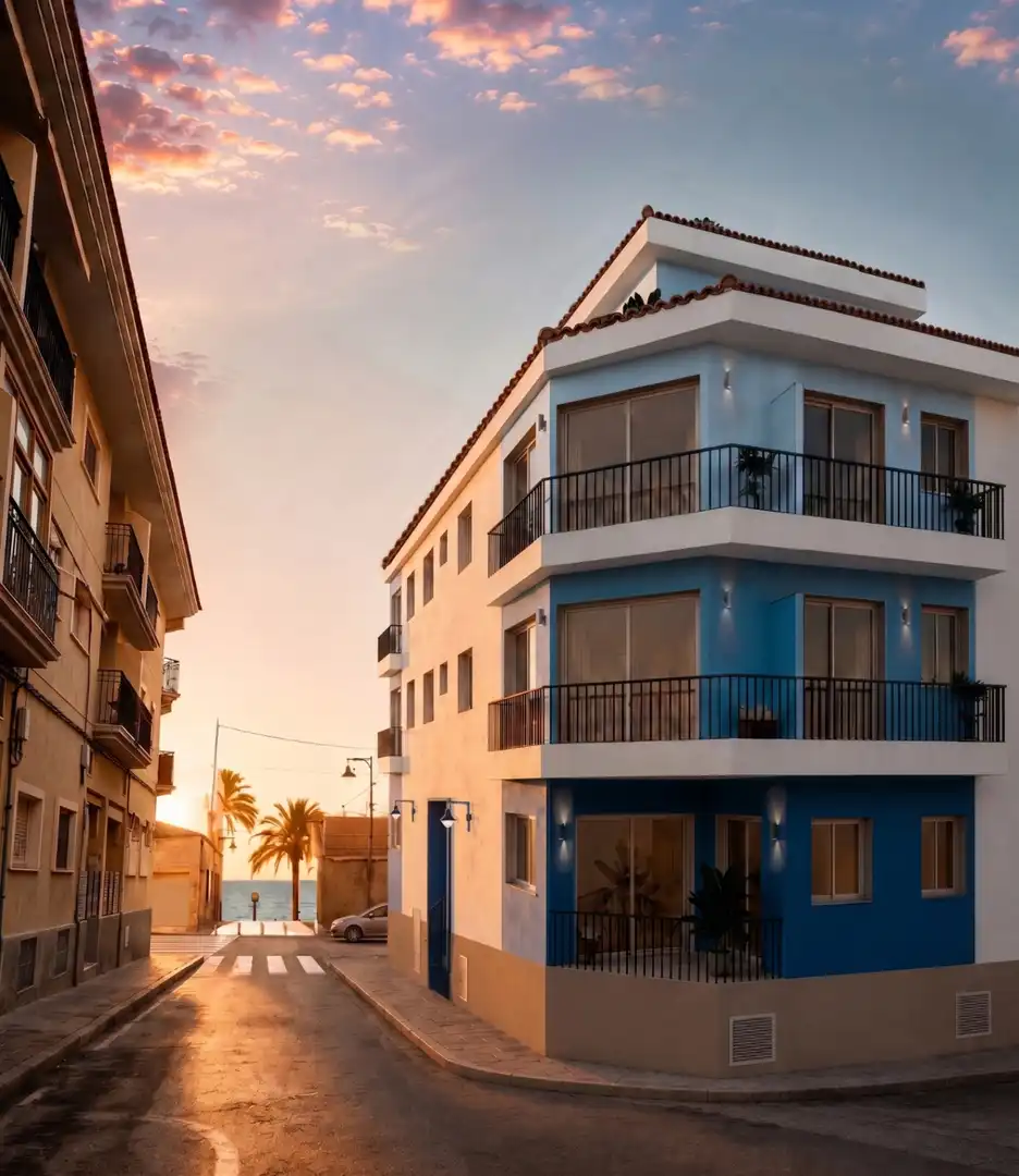Vista exterior de Àtic en venda en El Campello amb Aire condicionat, Terrassa i Traster