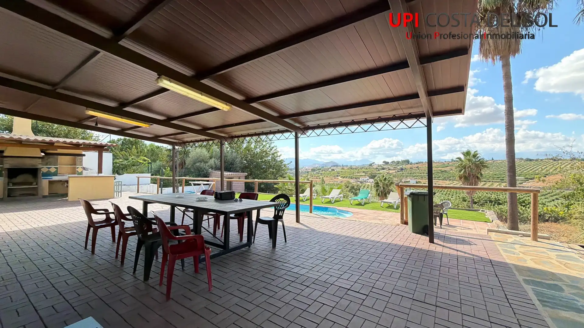 Terraza de Finca rústica en venta en Cártama con Aire acondicionado, Jardín privado y Terraza