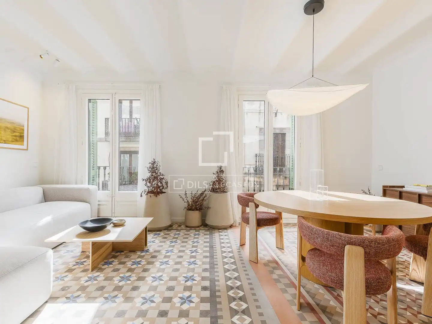 Sala d'estar de Pis en venda en Barcelona amb Aire condicionat, Calefacció i Balcó