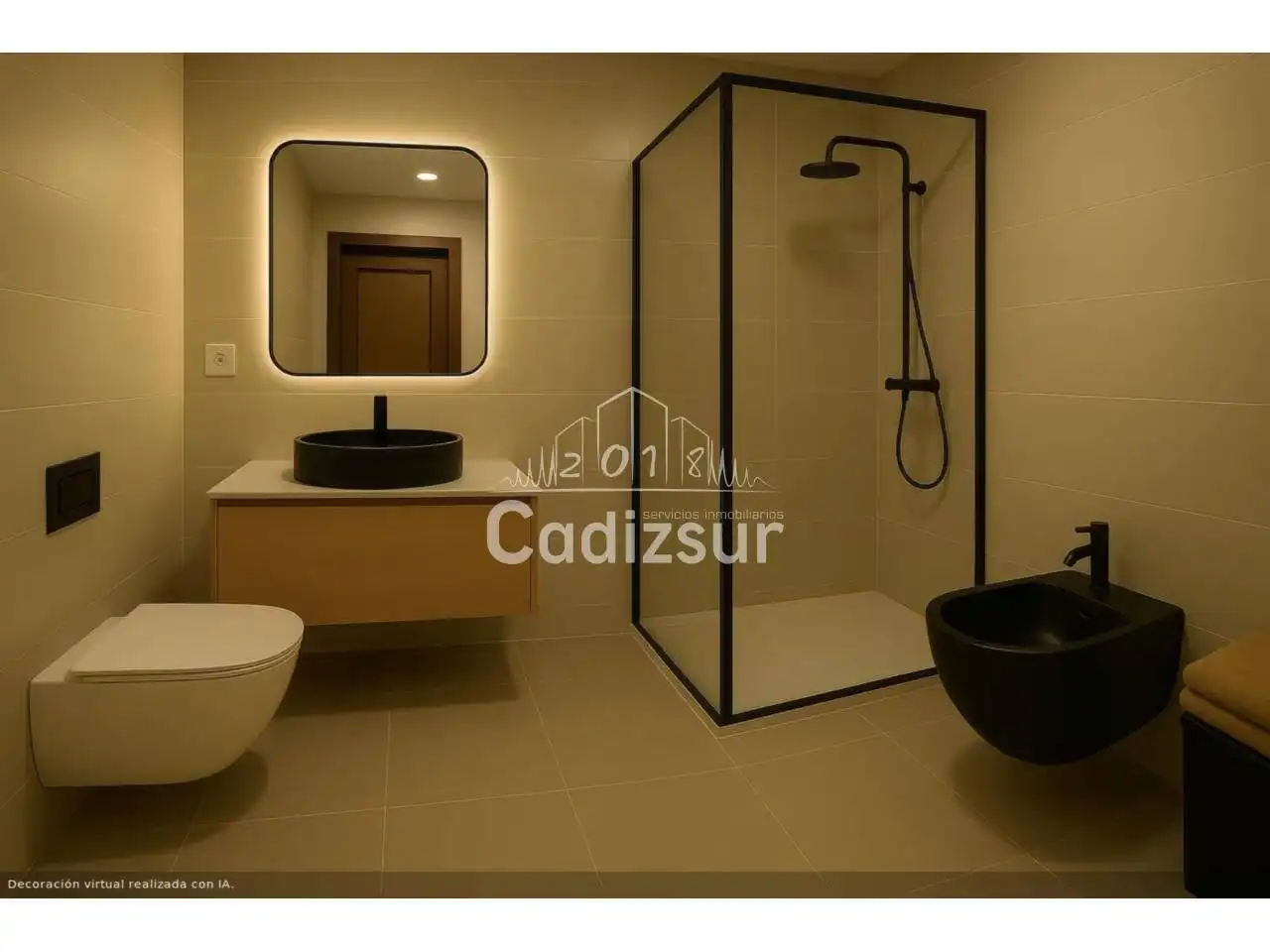 Baño de Piso en venta en Cádiz con Terraza y Alarma