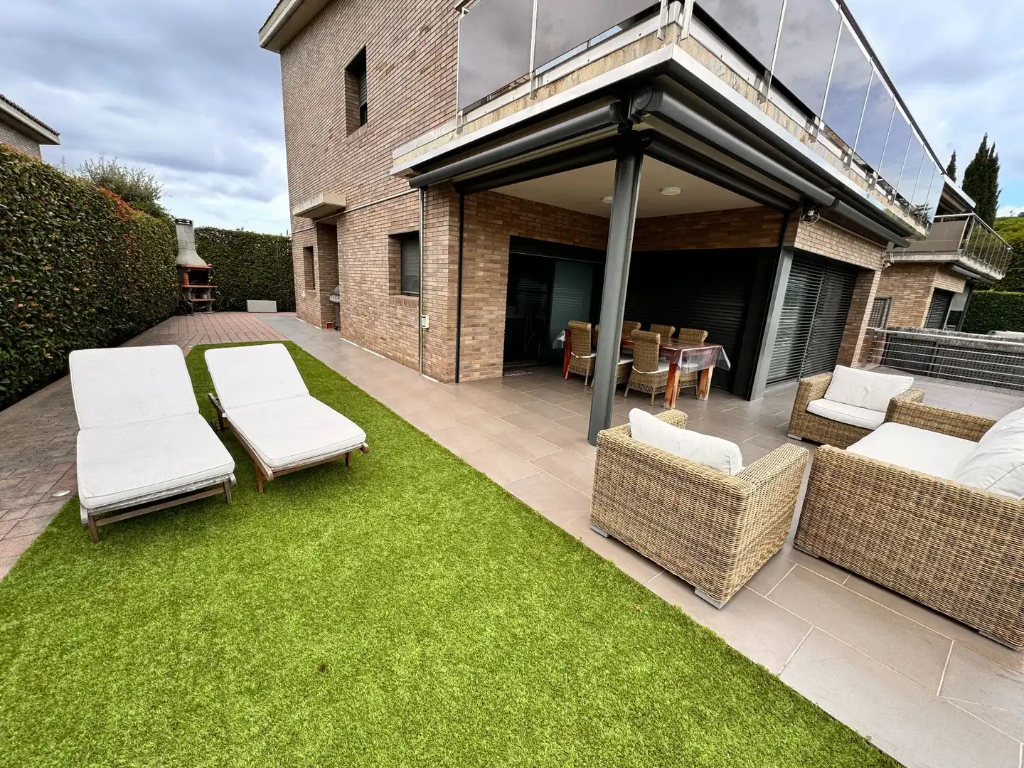 Terraza de Casa o chalet en venta en Vallromanes con Aire acondicionado, Calefacción y Jardín privado