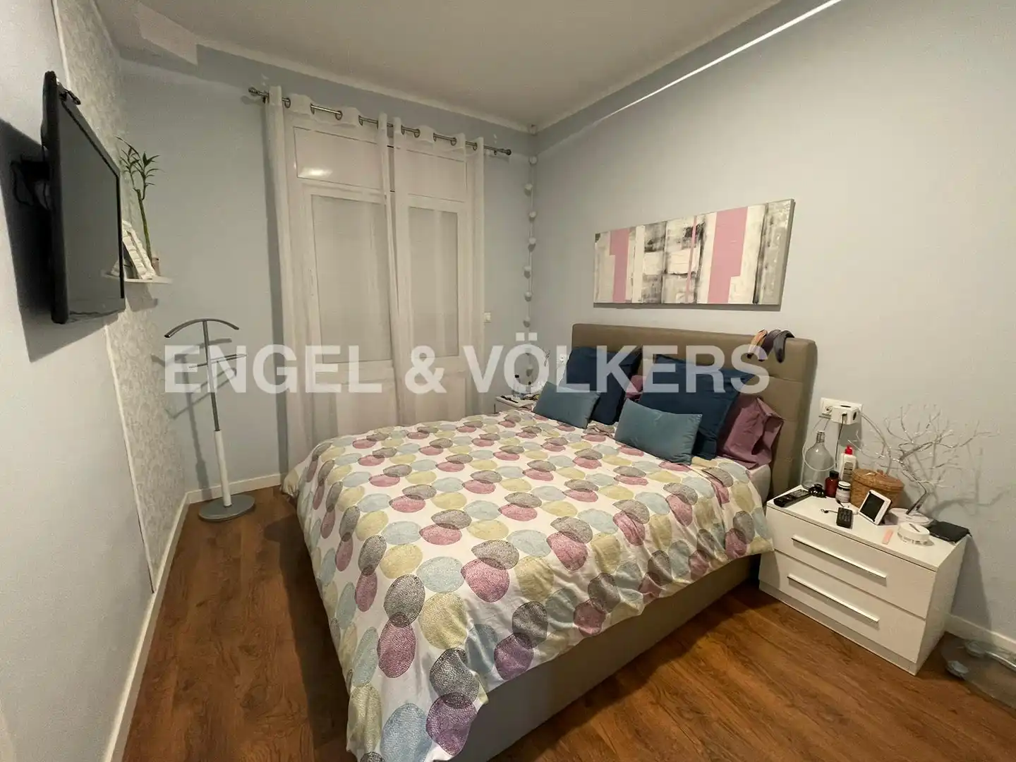 Schlafzimmer von Wohnung zur Miete in Barcelona mit Klimaanlage, Heizung und Parkett